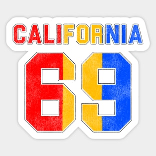 California Summer of 69 Sticker